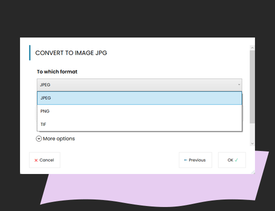 Convert file to image like jpg, png, tiff