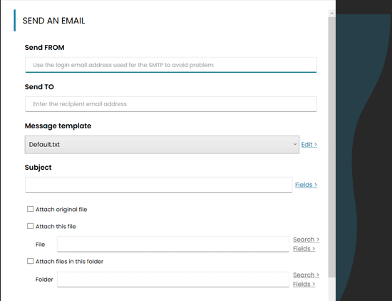 Send file by email
