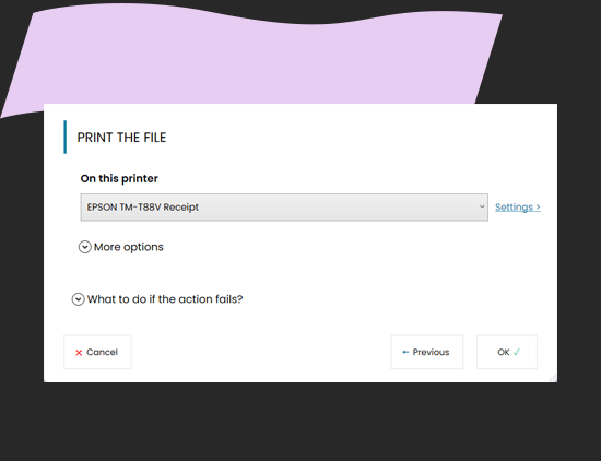 File Automatic print