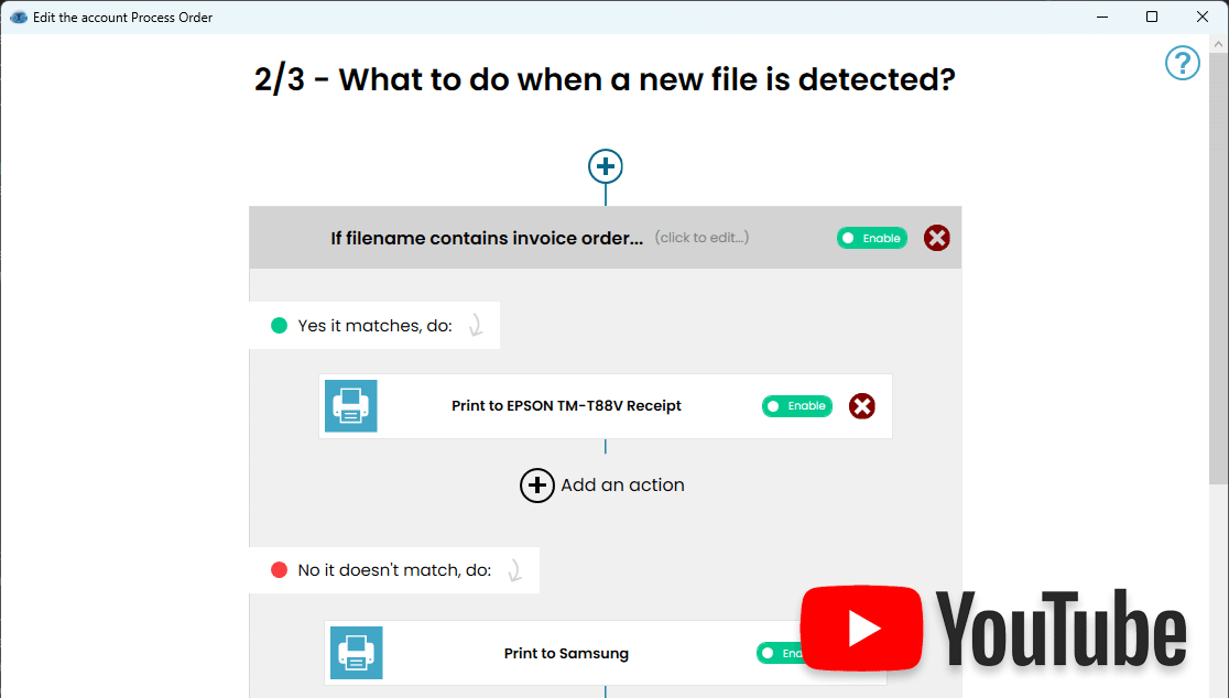 Print any documents to multiple printers Print documents automatically from a folder